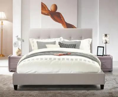 Avery Light Grey Bed - Queen