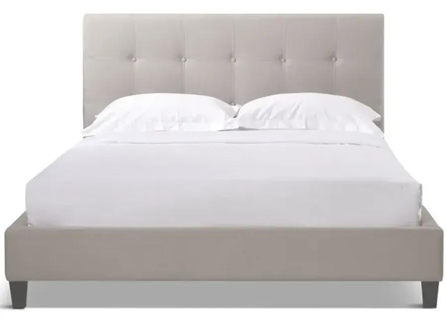 Avery Light Grey Bed - King