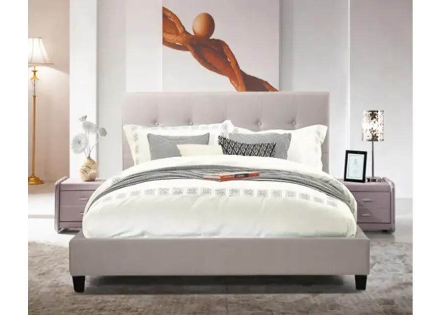 Avery Light Grey Bed - King