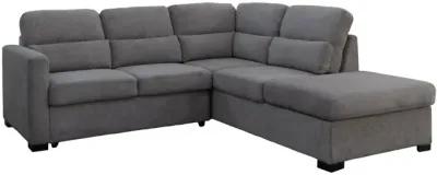 Sadie 2 Piece Pop Up Sleeper Sectional With Storage - Right Arm Chaise