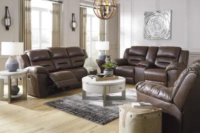 Ramsey Power Reclining Sofa And Loveseat Set - Chocolate