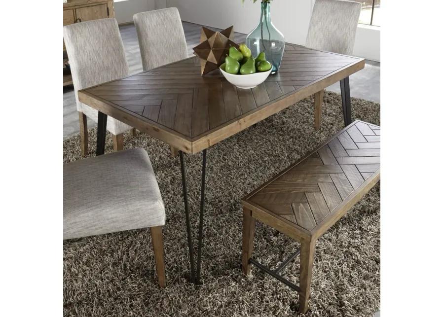 Horizons Dining Table With 4 Chairs And Bench