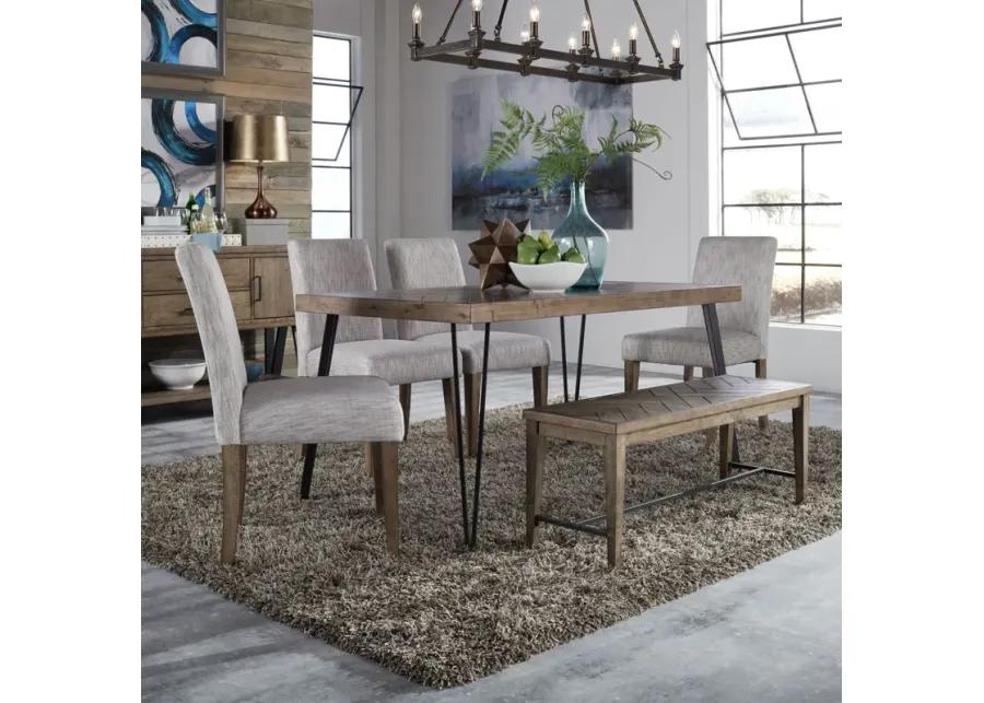 Horizons Dining Table With 4 Chairs And Bench