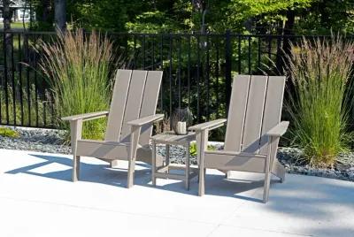 Sunrise 3 Piece Adirondack Set - Driftwood