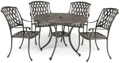 Bellmore II 5 Piece Patio Dining Set