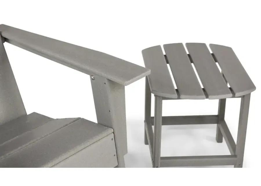 Sunrise 3 Piece Adirondack Set - Dark Grey