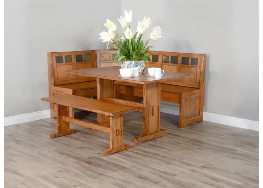 Fresno Dining Nook with storage corner benches and dining bench