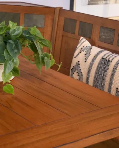 Fresno Dining Nook with storage corner benches and dining bench