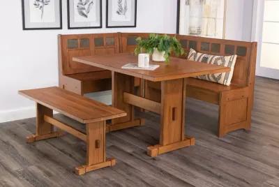 Fresno Dining Nook with storage corner benches and dining bench