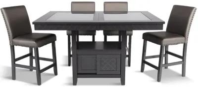 Bankston Counter Height Table With 4 Stools