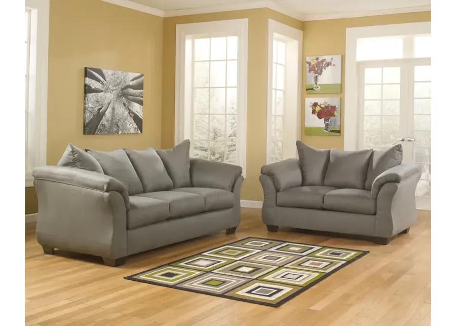 Almath Sofa   Loveseat Set - Cobblestone