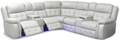 Zenith 3 Piece Power Reclining Sectional - Grey