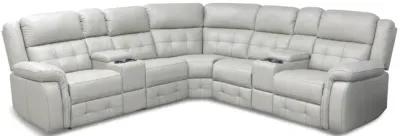 Zenith 3 Piece Power Reclining Sectional - Grey