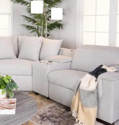 Lexi II 5p Piece Sectional With Armless Recliner