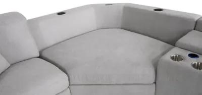 Lexi II 5p Piece Sectional With Armless Recliner