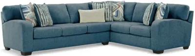 Theo 2 Piece Sectional - Blue