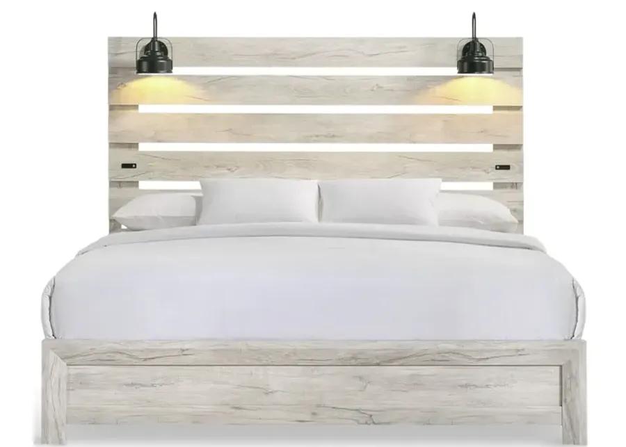 Winnie King Bed - White