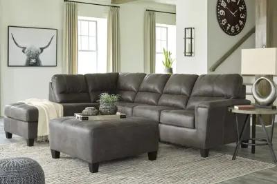 Kiri Sleeper Sectional Left Chaise - Smoke