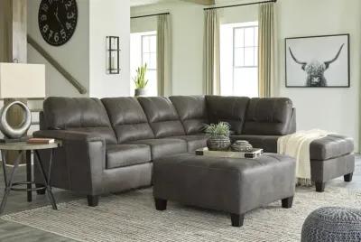 Kiri Sectional Right Chaise - Smoke