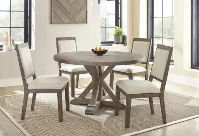 Molly Gray Dining Table With 4 Chairs