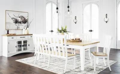 Buena Vista Dining Table With 4 Chairs And Bench