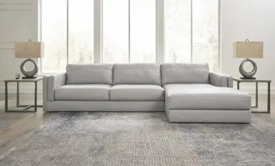 Raya Leather Sectional - Right Chaise