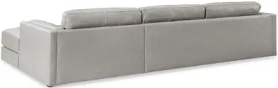 Raya Leather Sectional - Right Chaise