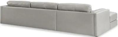 Raya Leather Sectional - Right Chaise