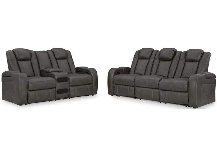 Astro Sofa And Loveseat Set - Shadow