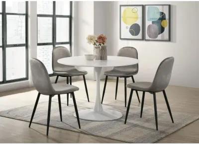 Harvey Table With 4 Ivy Light Grey Chairs