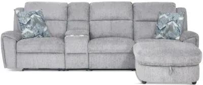 Maya 4 Piece Power Reclining Sectional with Right Chaise- 