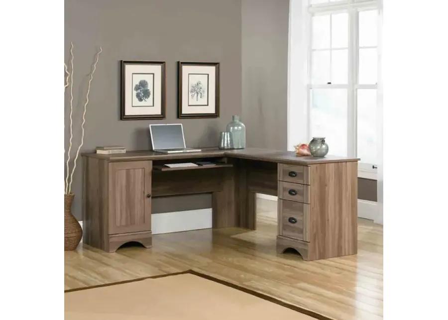 Harbor View Corner Desk - Salt Oak