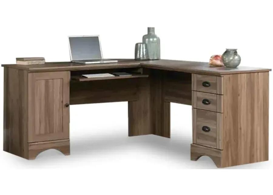 Harbor View Corner Desk - Salt Oak