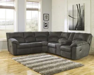 Tambo 2 Piece Reclining Sectional - Pewter