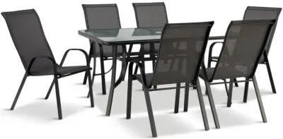 Park Avenue 7pc Patio Dining Set - Grey