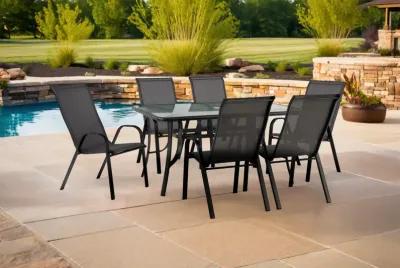 Park Avenue 7pc Patio Dining Set - Grey