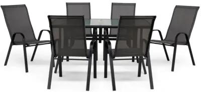 Park Avenue 7pc Patio Dining Set - Grey