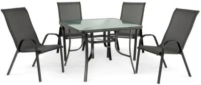 Park Avenue 5 Piece Patio Dining Set - Grey