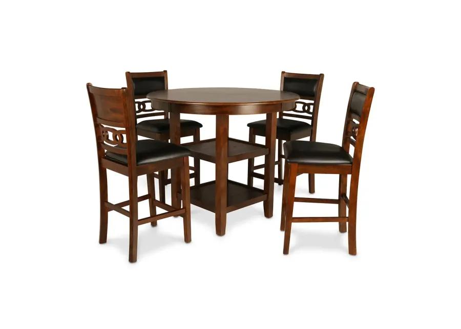 Brown Gia Round Pub Dining Set