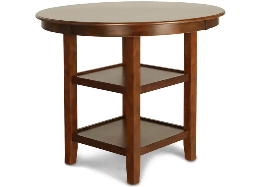 Brown Gia Round Pub Dining Set