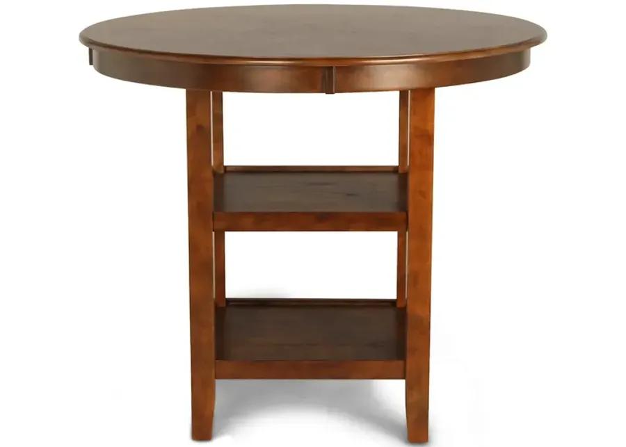 Brown Gia Round Pub Dining Set