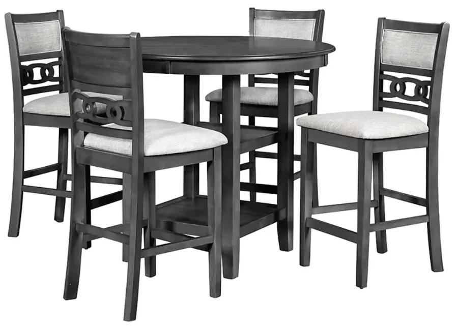 Brown Gia Round Pub Dining Set