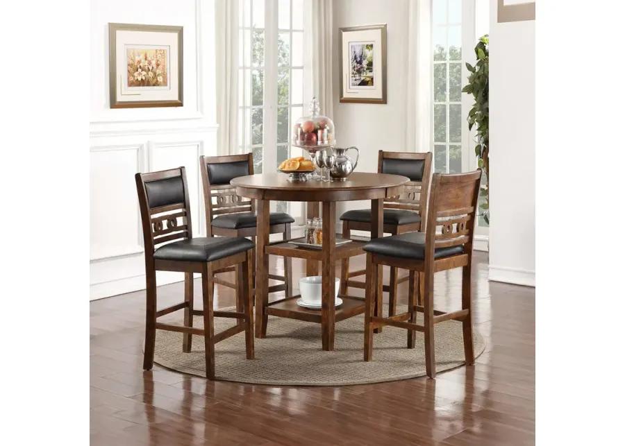 Brown Gia Round Pub Dining Set