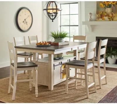 Madison County High-Low Table - White