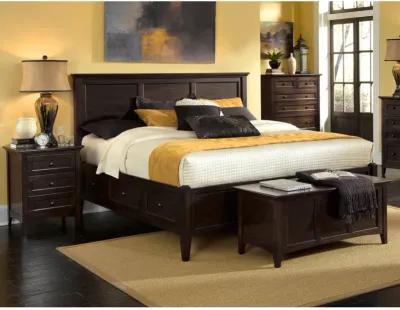 King / Cherry Westlake Storage Bed