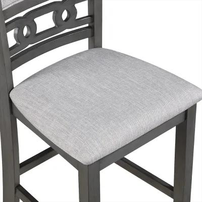 Gray Gia Round Pub Dining Set