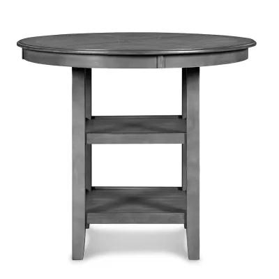 Gray Gia Round Pub Dining Set