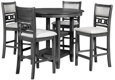 Gray Gia Round Pub Dining Set