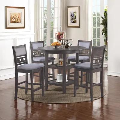 Gray Gia Round Pub Dining Set