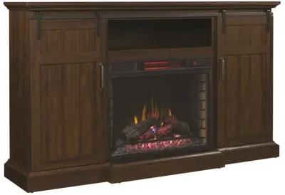 Manning TV Stand with Speakers and Fireplace Insert